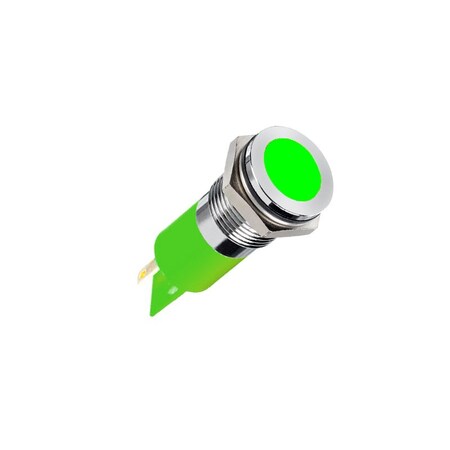 Apem Inc Single Color Led  Green  Diffused Q14F1CXXG12E